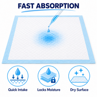 Draps absorbants pour chiens, directement de l'usine, avec surface Dry-Touch, noyau en pâte de cellulose SAP et support imperméable, pour usage en canil et en voiture