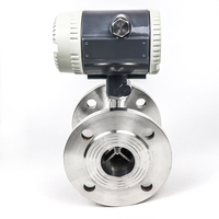 Medidor de flujo de turbina de agua hidráulica de combustible diésel Dc24v Rs485 4-20ma pulso sanitario Tri-abrazadera medidor de flujo de turbina para aceite de Gas de leche