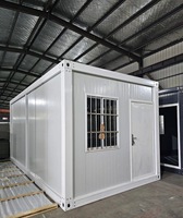 Maison conteneur modulaire pliable à panneaux sandwich à faible coût pour l'Afrique, respirante, moderne, à installation rapide, pour hôpital mobile et dortoir