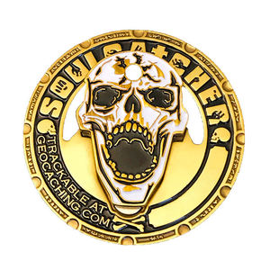 Souvenirs gravés avec logo personnalisé, pièces de monnaie de défi en alliage de zinc 3D, émail doux, processus de placage or traditionnel - Product Image 3