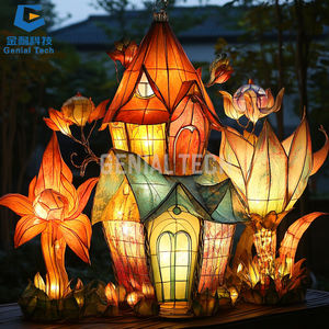 SGFL388 Zigong Lanterne Fournisseur de fête Animal Lanterne Festival Décoration Clownfish Lanterne en soie pour événement - Product Image 6