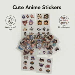 High-quality, customised waterproof vinyl label sheets; colour-cut, self-adhesive cartoon stickers - Product Image 2