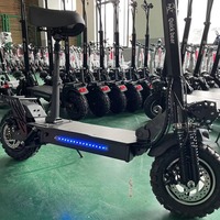 Trottinette électrique pliable 1200W 48V 11 pouces, double suspension en aluminium, frein à disque, trottinette électrique pour adultes, 18Ah 50 km/h OEM
