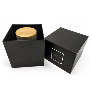 Rigid Art Paper Box Custom Luxury Rigid Packaging Boxes Candle Gift Box With Logo