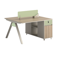 Meubles de bureau ergonomiques modernes et convertibles, bureau pour personnel informatique, table pour 4 personnes, postes de travail en PVC/MDF