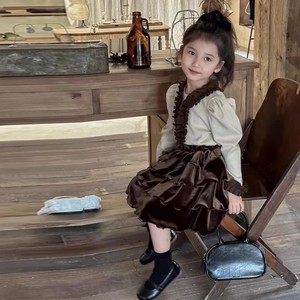 Abiti con stampa tarassaco autunno bambini vestiti a maglia a manica lunga per bambini autunno vestiti da bambina - Product Image 3