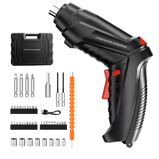 Portable Cordless Mini Screwdriver High-Precision Drilling Rig with Slotted Screwdriver Set Power Screw Drivers Type
