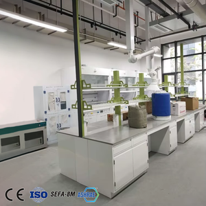 Mesa de Laboratorio para Cuarto Limpio con Fregadero, Utilizada para Análisis Farmacéuticos y Medicinales - Product Image 4