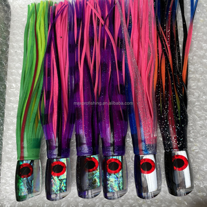 Lot d'appâts pour la pêche à la traîne, set de leurres pour attraper des poissons, yeux rouges, pailletés, ome marque, modèle - Product Image 6