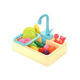 Automatic Water Cycle System Simulated Electric Kitchen Sink Toy Role Playing <strong>Children</strong> Educational Fruit Vegetable <strong>Washing</strong> - Product Image 6