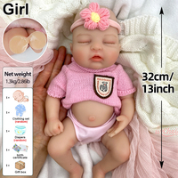 Hochwertige 12-Zoll Platin-Silikon Reborn-Babypuppe Großhandelsangebot mit Offenem Mund und Echtem Touch für Online-Shops und Großhändler