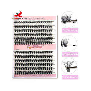 Kit de Extensión de Pestañas DIY, Pestañas en Racimo, Pestañas Individuales Naturales, Duraderas, Modernas, a Bajo Precio, Compra Mixta - Product Image 6