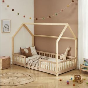 2025 <span class=keywords><strong>letto</strong></span> caldo della casa con le barriere di sicurezza del <span class=keywords><strong>letto</strong></span> della casa con le barriere di sicurezza <span class=keywords><strong>Montessori</strong></span> bambini Bed House - Product Image 2