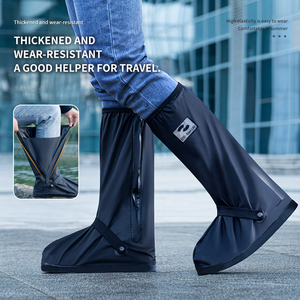 Trọng lượng nhẹ <span class=keywords><strong>PVC</strong></span> mưa khởi động bao gồm với không trượt đế mềm thoáng khí không thấm nước mưa giày bao gồm bền cứng-mặc trên - Product Image 1