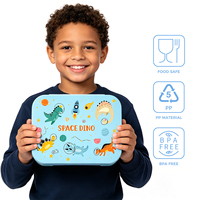 Boîte à lunch Bento pour enfants sans BPA, 4 compartiments, durable, préservation de la fraîcheur, design détachable, boîte à lunch en plastique pour bébé