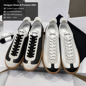 Nouvelles baskets de marche sportives rétro de luxe pour femmes, en PVC de haute qualité, à lacets et bout fermé - Product Image 1