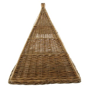 Maisons pour animaux de compagnie en rotin naturel faites à la main, tente en rotin pour chats, décoration de lit pour animaux de compagnie - Product Image 3