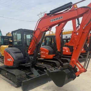 Offre Spéciale : Mini-Excavatrice d'Occasion Yanmar VIO55 à Queue Zéro, 5,5 Tonnes, sur Chenilles, pour Réparation Municipale et Aménagement Paysager - Product Image 5