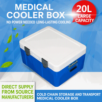 Glacière isotherme 20L pour chaîne du froid, conteneur de transport thermique PP+PU pour échantillons de réactifs biologiques, utilisation en voiture