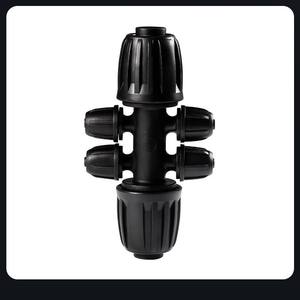 Conector de Riego por Goteo, Accesorios para Tubería 16PE, Conexión en T con Doble Bloqueo y Tapa Roja para Sistema de Riego de Jardín con Ahorro de Agua - Product Image 5