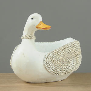 Pot de rangement en résine de style européen créatif en forme de canard, design <span class=keywords><strong>animal</strong></span> mignon, qualité supérieure, directement de l'usine, pour salon, Pâques - Product Image 3