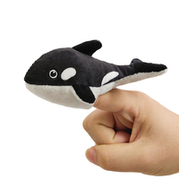 Marionnettes à doigts en peluche à poils courts 9 cm, animaux marins miniatures écologiques pour enfants de 5 ans et plus, pour ajouter du plaisir aux jeux