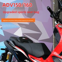 CUSTOM WORLD pour ADV 160 Siège de remplacement confortable avec support lombaire en plastique pour moto