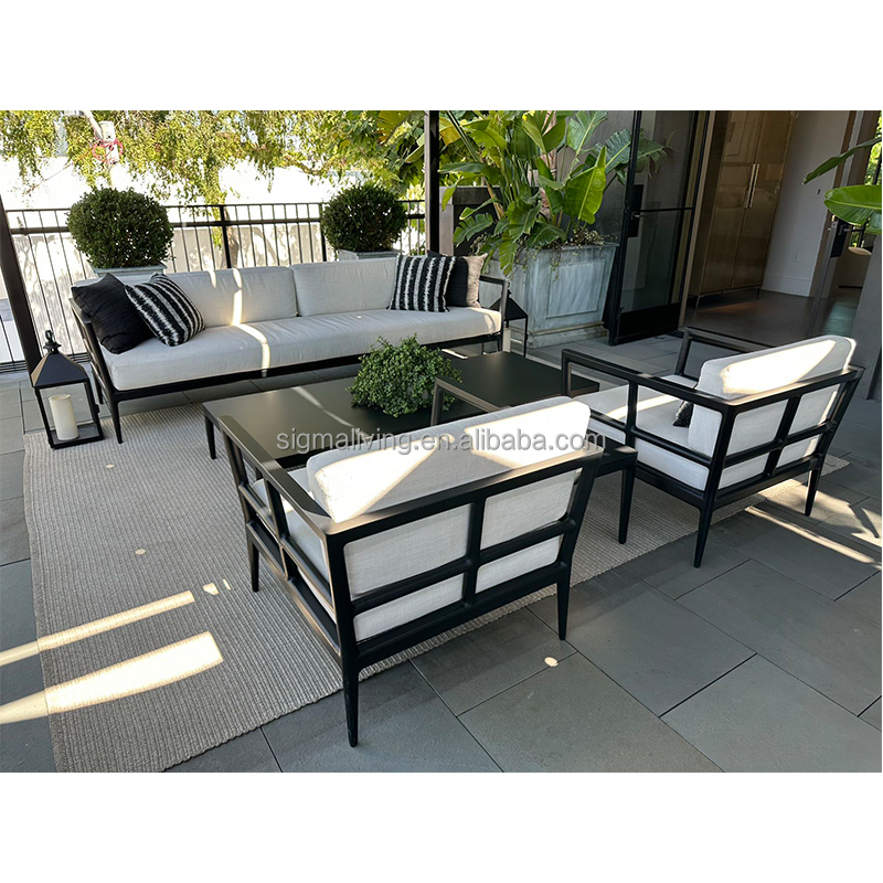 newly design patio furniture aluminum outdoor love seat garden furniture patio sofa set