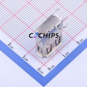 KH-AF90WJ-19.4JB-C1.2X6.8 USB Connector Through hole Component (THT) Connector Type-A Female Side Insert 4P - Product Image 2