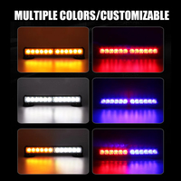 Barra de luz LED larga para todoterreno, lente óptica de doble color, 21-52 pulgadas, Color blanco, más brillante, doble fila