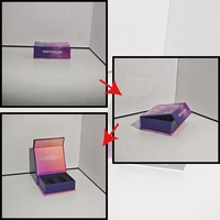 Support pour flacon en verre de 3 ml en mousse avec fermeture magnétique, petit coffret avec insert en EVA