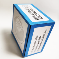 Boîte rigide en papier cannelé bleu minimaliste pour la protection des accessoires techniques Boîte de papier d'emballage personnalisée