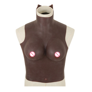 Prótesis de silicona marrón oscuro para hombre a mujer, faja moldeadora de senos, para transgénero, travesti, cosplay, copas B/C/D/E/F/G - Product Image 3