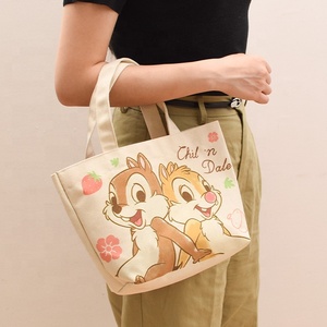 Sacs à main fourre-tout décontractés pour femmes avec fermeture à bouton Design portable en toile - Product Image 1