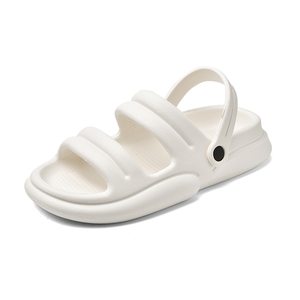 White EVA Fashion <b>Slides</b> Open Toe Anti-Slippery Summer Sandals - Product Image 1