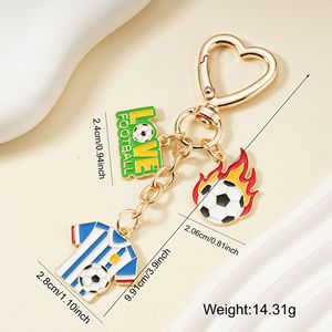 Llavero Creativo de Aleación con Diseño de Balón de Fútbol, Trofeo de Fútbol, Camiseta de Fútbol, Llavero Conmemorativo, Mini Colgante para Bolsa, Regalos para Aficionados al Deporte - Product Image 6
