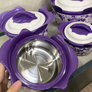 4 cái thiết lập cách điện container lưu trữ thực phẩm Lẩu thực phẩm ấm hơn đặt soong Hộp Ăn Trưa thép không gỉ nhiệt container - Product Image 2