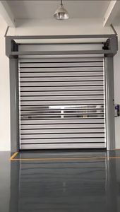 Porte de volet roulant à grande vitesse en spirale rapide Porte de <span class=keywords><strong>garage</strong></span> à volet roulant à grande vitesse Porte industrielle à roulement rapide - Product Image 5
