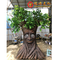 Date de bonne qualité durable attrayant personnalisable vie taille animatronic parler arbre pour le festival