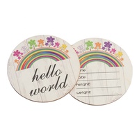 Bébé mensuel jalon cartes signe cercles en bois disques nouveau-né photographie accessoire, grossesse voyage naissance annonce signe