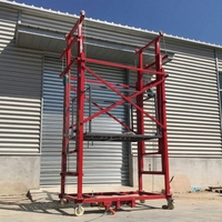 Plateforme de travail pour peinture intérieure et installation de plafonds, 500 kg, 6 m, échafaudage élévateur télécommandé, palan électrique mobile
