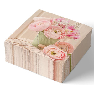 Dùng Một Lần Bộ Đồ Ăn Tùy Chỉnh Trẻ Em Theo Chủ Đề Bữa Tiệc Sinh Nhật Màu Hồng Màu Xanh Vàng Đầy Màu Sắc Hoa Cocktail Giấy Khăn Ăn Serviettes - Product Image 3