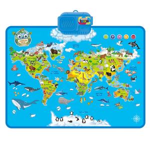 Tapete <span class=keywords><strong>de</strong></span> Aprendizaje del Español, <span class=keywords><strong>Mapa</strong></span> del Mundo Animal para Niños, Tapete <span class=keywords><strong>de</strong></span> Aprendizaje <span class=keywords><strong>de</strong></span> Idiomas - Product Image 1