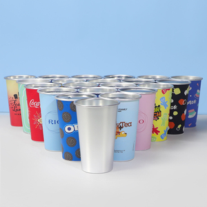 OEM Reusable Camping Drink Metal 16oz Coffee Mug Custom Beer Magic Aluminium <strong>Color</strong> <strong>Changing</strong> <strong>Cup</strong> - Product Image 3
