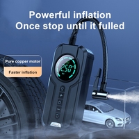 Pompa udara ban mobil portabel, 16000mah suplai daya pompa udara pendorong baterai mobil terbaru Bank daya mobil Starter lompat