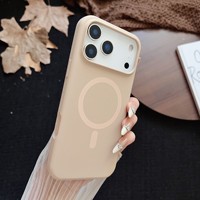 Coque de téléphone magnétique en silicone officielle de luxe pour iPhone 18 Pro Max 17 Pro 16 15 Plus 14 13 12 Pro – Indispensable