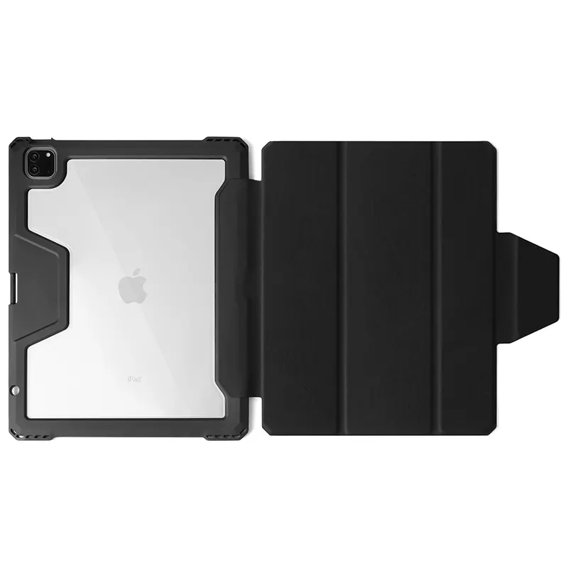 Diskon besar penutup Tablet 12.9 inci magnetis untuk Ipad casing bahan ramah kulit dengan desain Slot pena bawaan