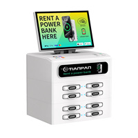 Batterie externe partagée empilable à 8 emplacements, sortie 60W, charge rapide, design portable, charge ultra-rapide
