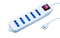 Multi Socket Power Socket Multipresa 5 Pos 10/16A Bipasso Con Attacco a Parete Spina 16A 2P + T Multi-socket IMQ