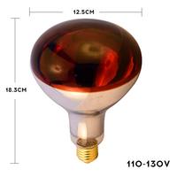 Bongbada ampoule chauffante infrarouge lampe chauffante alimentaire pour buffet E27 150W lampe chauffante infrarouge étanche et antidéflagrante